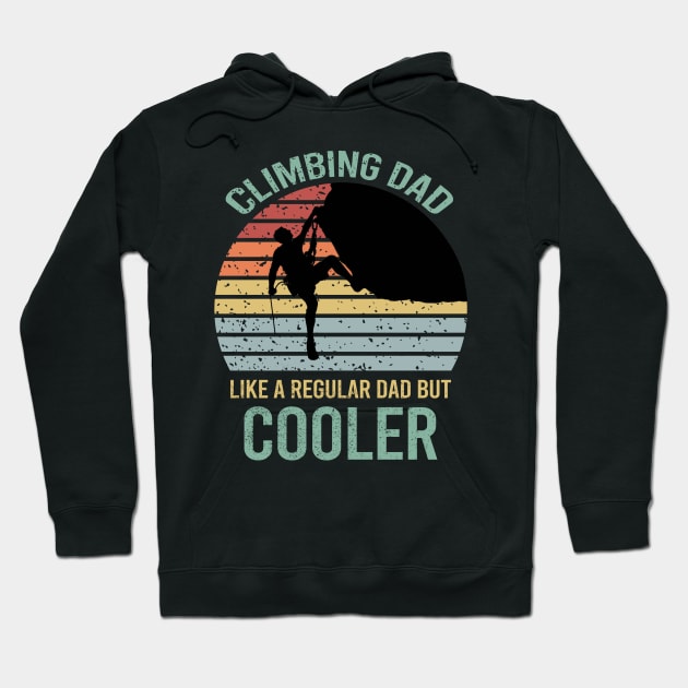 Climbing Dad Like A Regular Dad But Cooler Hoodie by DragonTees